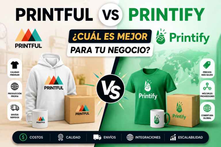 Printful vs Printify ¿Cuál Es Mejor Para Tu Negocio?