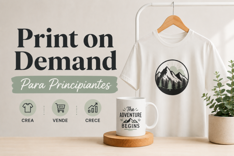 Guía completa de Print on Demand para principiantes 2026