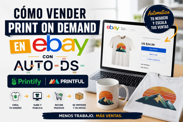 Cómo Vender Print on Demand en eBay con AutoDS, Printify y Printful (Guía Completa)