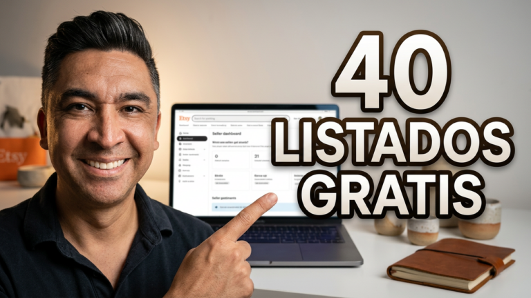 Cómo abrir una tienda en Etsy y obtener 40 listados gratis en 2026